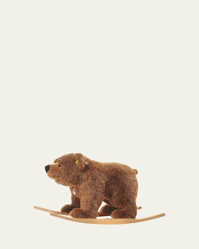 Urs Riding Stuffed Teddy Bear Rocker